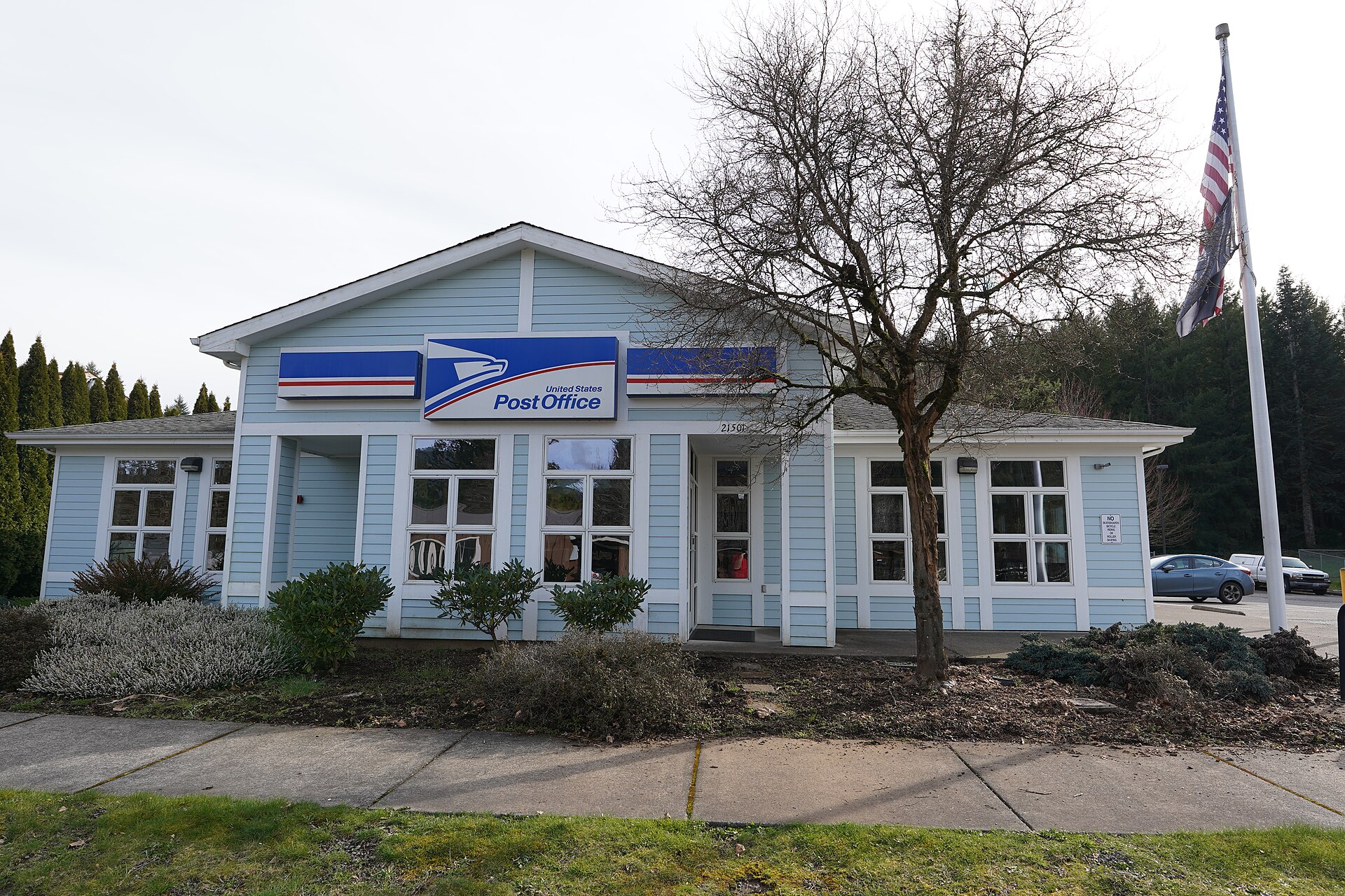 The U.S. Post Office in Amboy, WA